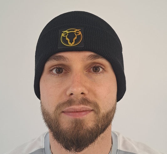 Statement Goat Gold Logo Beanie