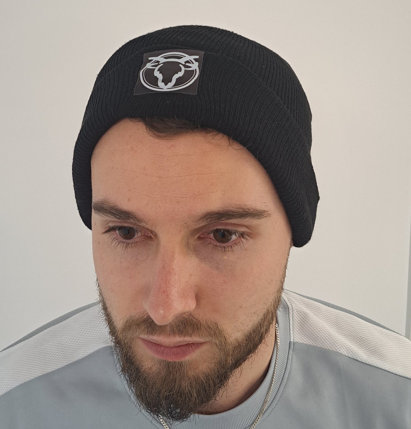 Statement Goat White Logo Beanie