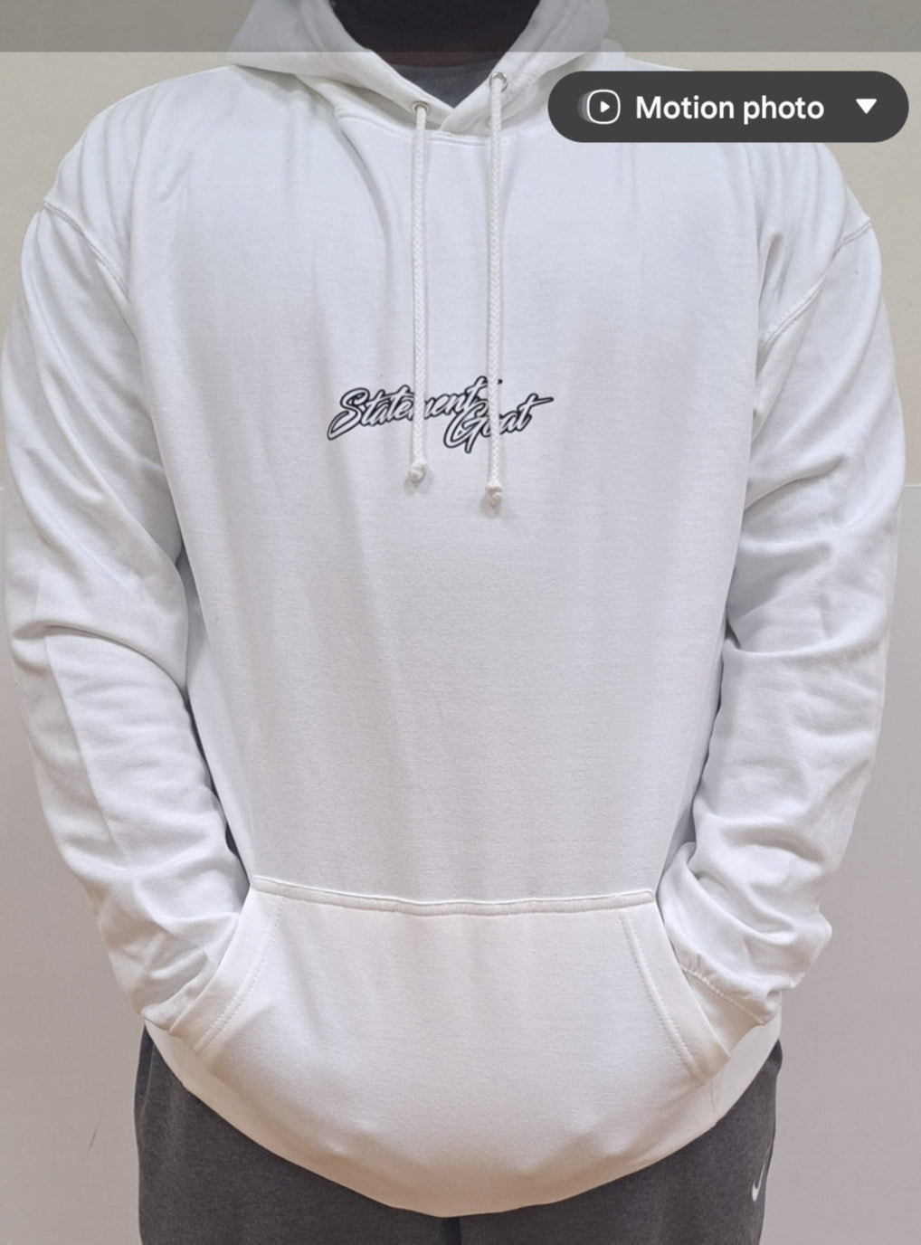 Statement Goat White & Black Hoodie