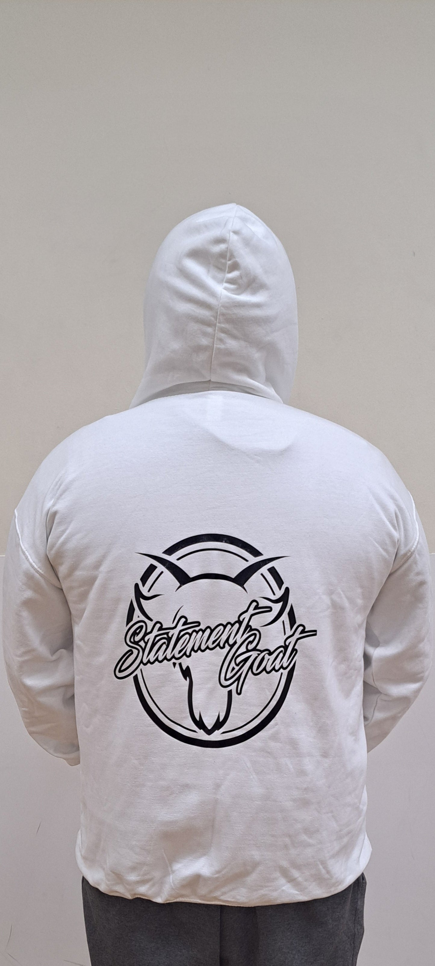 Statement Goat White & Black Hoodie